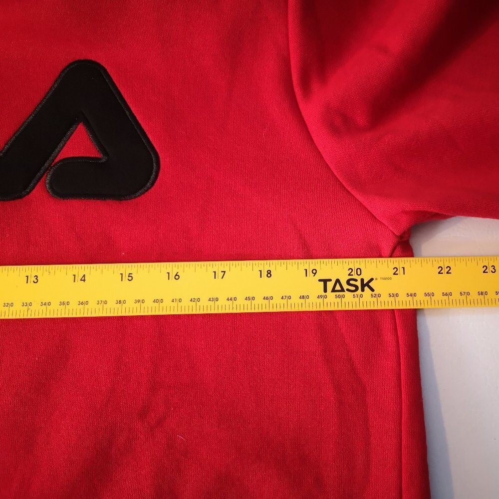 Fila Ladies Fleece Lined Red & White Hoodie - Picture 8 of 10